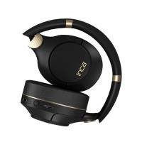 INCA Ibk-503S Kablosuz 5.3 Bluetooth Hafıza Kart Destekli Kulak Üstü Kulaklık Bej SİYAH - 4